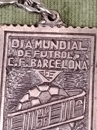 Llavero Día Mundial Fútbol F.C. Barcelona 1973