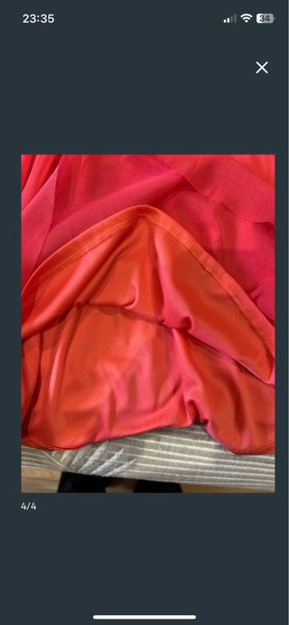 Vestido de fiesta rojo midi