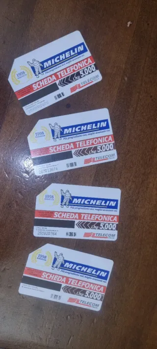Michelin Carte Telefoniche 1998