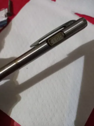 Bolígrafo Vintage Años 80 con Reloj