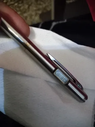Bolígrafo Vintage Años 80 con Reloj