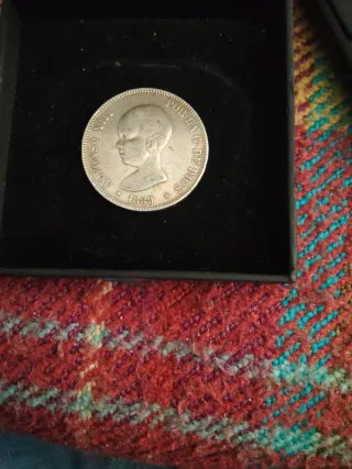 Moneda de plata Alfonso XIII 1889