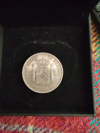 Moneda de plata Alfonso XIII 1889