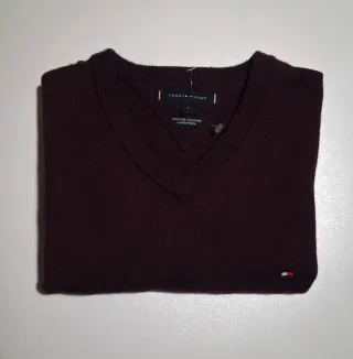 Jersey Tommy Hilfiger 100% Lana, Talla L.