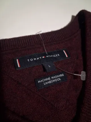 Jersey Tommy Hilfiger 100% Lana, Talla L.