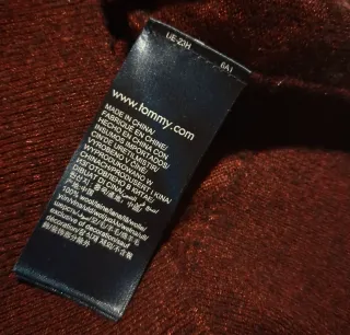 Jersey Tommy Hilfiger 100% Lana, Talla L.