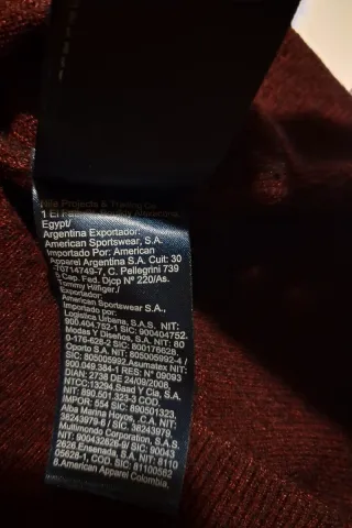 Jersey Tommy Hilfiger 100% Lana, Talla L.