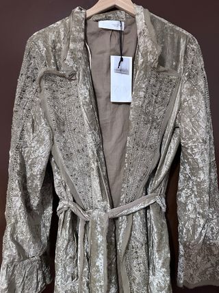 Kimono Zara Terciopelo Talla Única