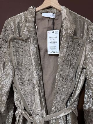Kimono Zara Terciopelo Talla Única