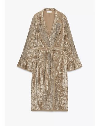 Kimono Zara Terciopelo Talla Única