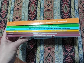 Lote 6 libros para curso de cocina