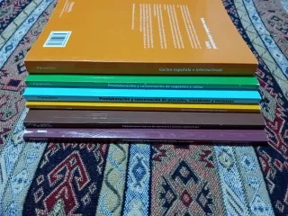 Lote 6 libros para curso de cocina