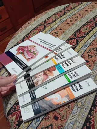 Lote 6 libros para curso de cocina