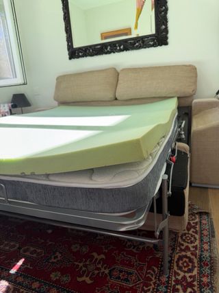 Sofá Cama con Aqua Clean Beige Tela