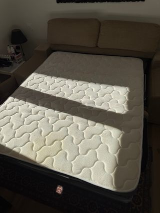 Sofá Cama con Aqua Clean Beige Tela