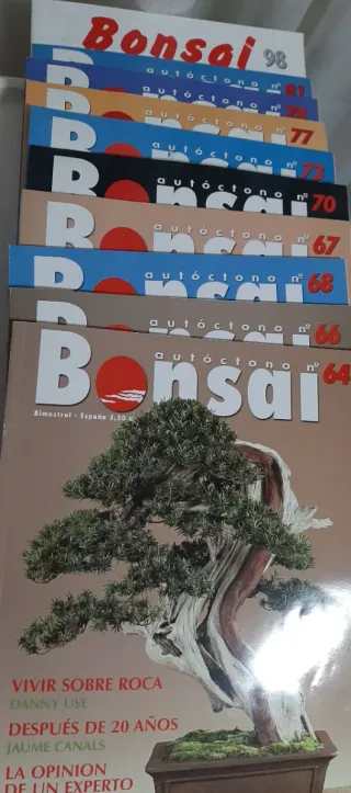Colección de 19 revistas de bonsais