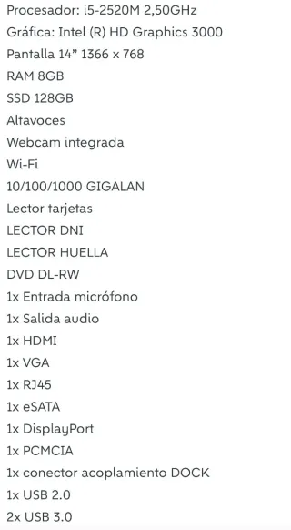 HP EliteBook 8460P Intel i5 vPro