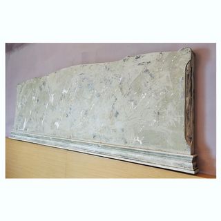 Cabecero de cama abstracto madera