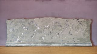 Cabecero de cama abstracto madera