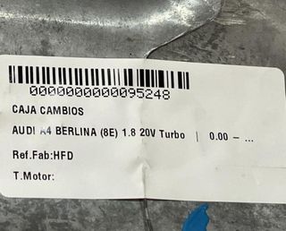 Caja audi hfd a4 berlina (8e) 1.8 20v turbo 95248