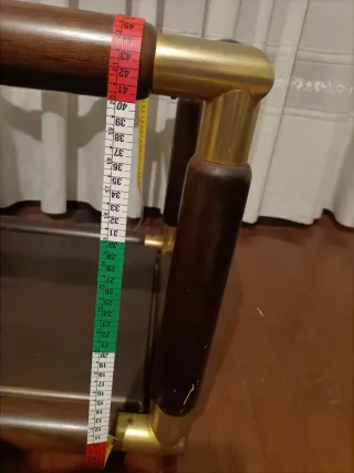 2 Mesas Auxiliares Cristal y Madera