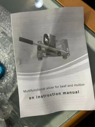 Cortador lonchas carne/verdura manual. nueva