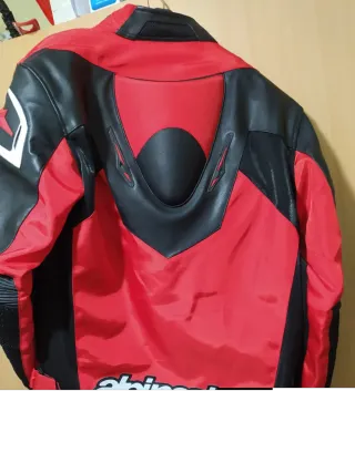 Chaqueta Moto Alpinestars Deportiva Negra/Roja