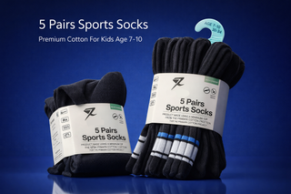 Pack 5 pares calcetines deportivos niños 7-10 años
