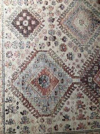 Alfombra Zara Home diseño geométrico vintage