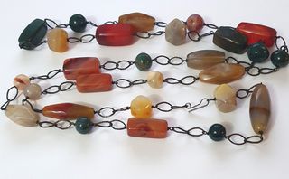 Antica Collana pietre colorate vintage anni ‘60