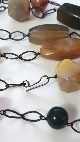 Antica Collana pietre colorate vintage anni ‘60