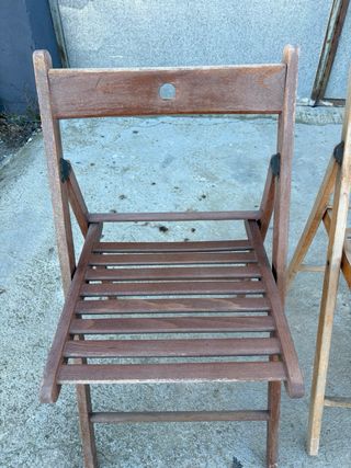 Sillas de madera plegables