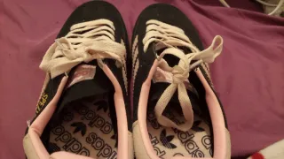 Zapatillas Adidas Negras y Rosas Talla 38