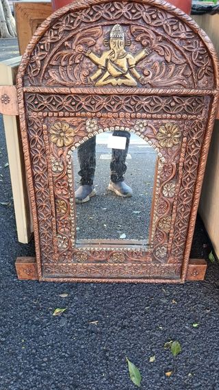 Espejo Madera Tallado
