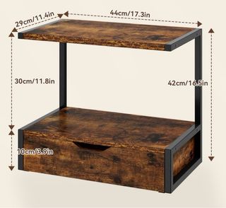 Estante 2 Niveles Escritorio Cajón