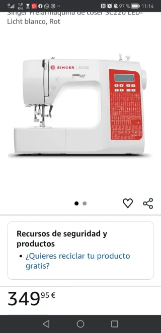 OFERTON Máquina de coser Singer SC220