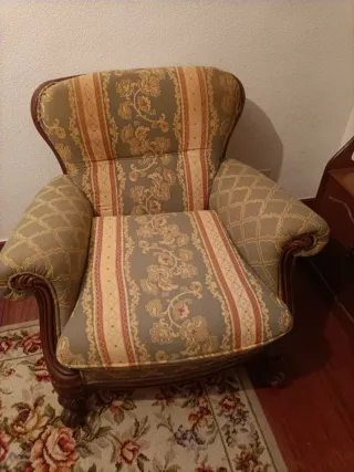 Sofá antiguo 3 plazas + sofá 1 plaza