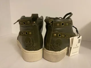 Scalpers Zapatillas Piel Verde Talla 40