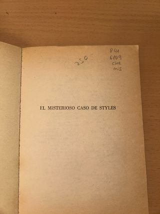 El misterioso caso de styles