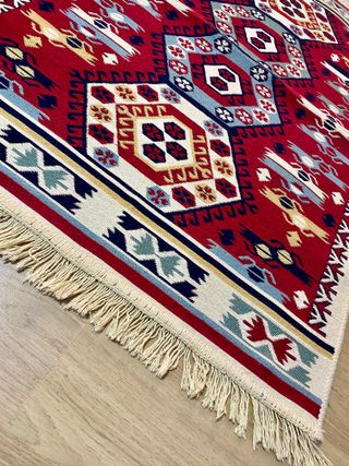 Authentic Hand-Knotted Afghan Rug