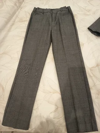 Traje Chaqueta Zara Gris Talla 10