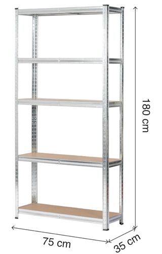 Estantería Metálica Galvanizada 5 Niveles
