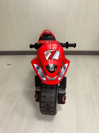 Moto de plástico XL Roja y Blanca