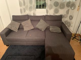Sofá modular gris 3 plazas