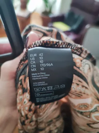 Vestido naranja estampado