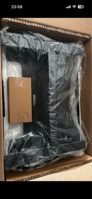 Bontec Escritorio Elevable Negro/Marrón