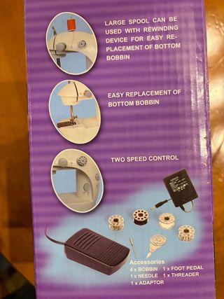 Máquina de coser Genius con pedal