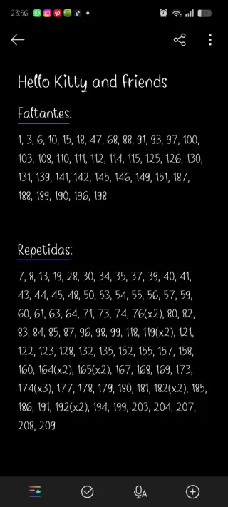 Álbum Cromos Hello Kitty and Friends