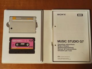 MSX Music Editor MUE y Music Studio G7