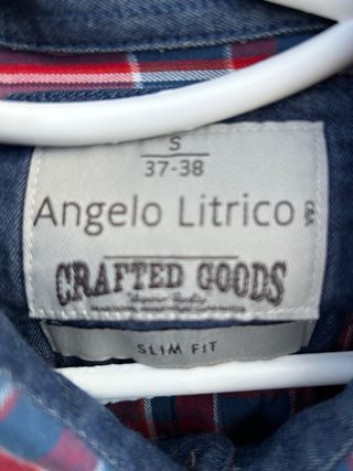 Camisa Angelo Litrico Slim Fit Cuadros S